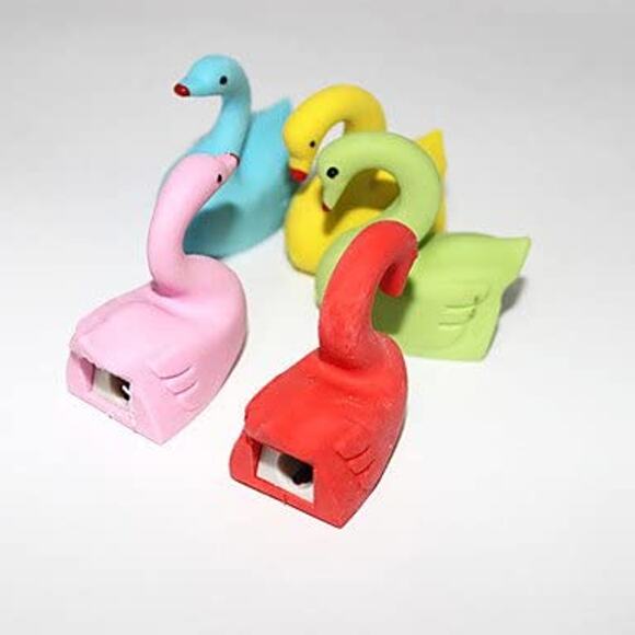 Swan Eraser & Pencil Sharpener Combo Multicolor Box of 24 GREAT FOR TEACHERS - Picture 9 of 10